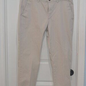 Pre-owned Stretch Chino Pants Slim fit St Johns Bay White size 40-30
